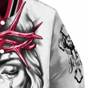 customized toronto raptors jesus tears red white jacket premium grade