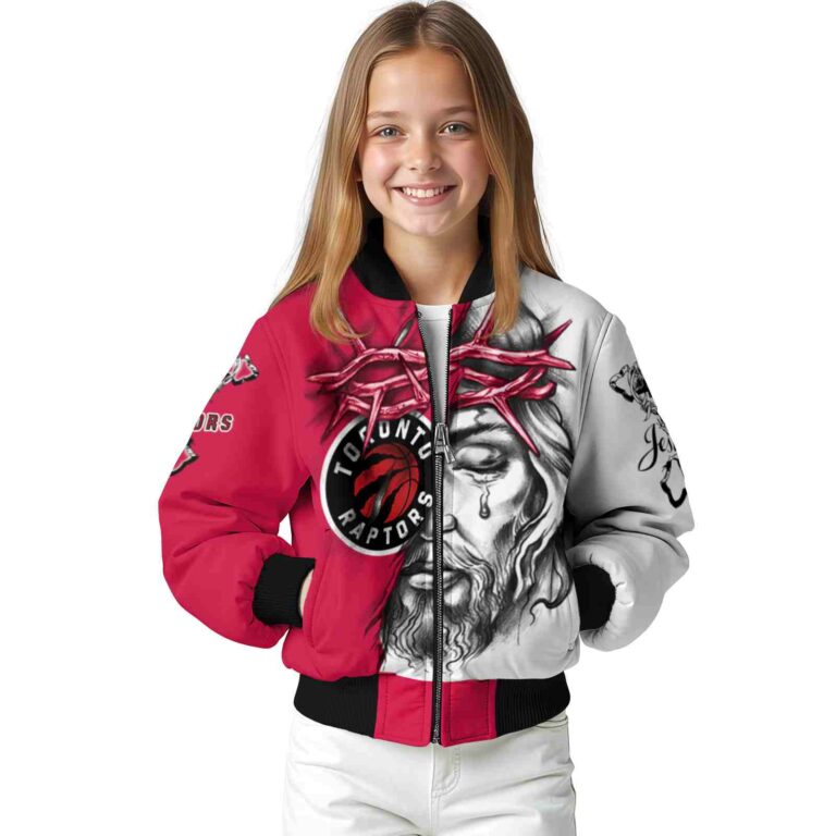 customized toronto raptors jesus tears red white jacket top rated