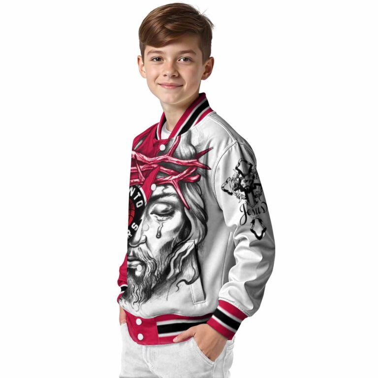 customized toronto raptors jesus tears red white jacket trendy