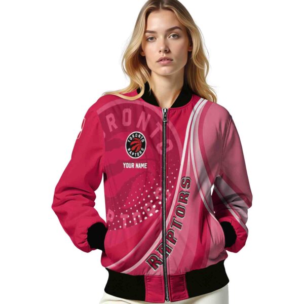 customized toronto raptors wave patterns red jacket latest model