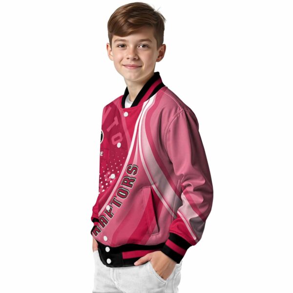 customized toronto raptors wave patterns red jacket trendy