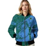 customized tulane green wave fishing rod blue jacket best selling