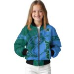 customized tulane green wave fishing rod blue jacket best selling