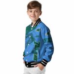 customized tulane green wave fishing rod blue jacket best selling