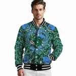 customized tulane green wave heart explosion green jacket best selling