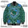 customized tulane green wave heart explosion green jacket new arrival