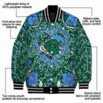 customized tulane green wave heart explosion green jacket best selling