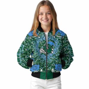 customized tulane green wave heart explosion green jacket top rated