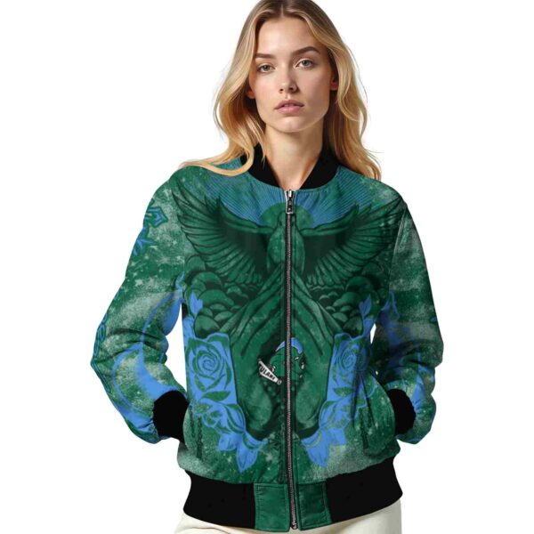 customized tulane green wave praying hands green jacket latest model