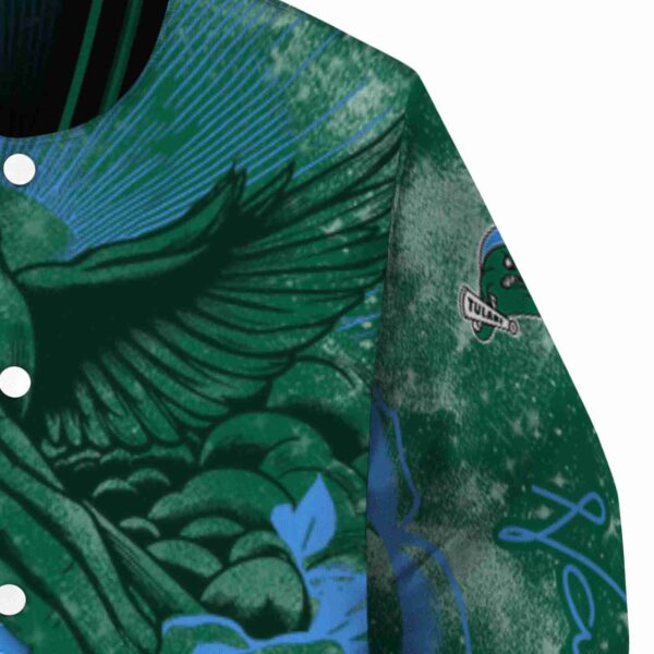 customized tulane green wave praying hands green jacket premium grade