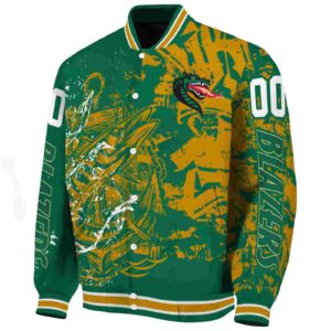 customized uab blazers fishing art green jacket best selling