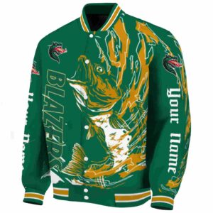 customized uab blazers fishing passion green white jacket best selling