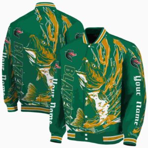 customized uab blazers fishing passion green white jacket fashion forward