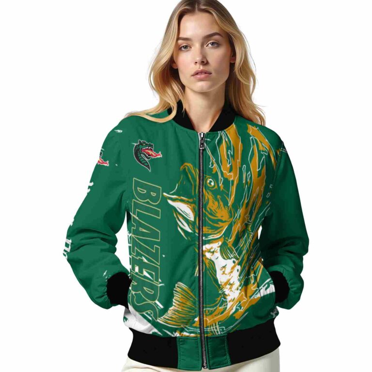 customized uab blazers fishing passion green white jacket latest model