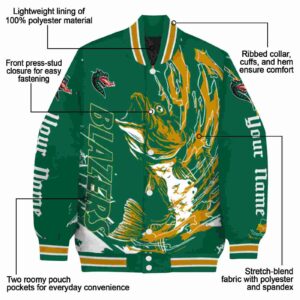 customized uab blazers fishing passion green white jacket new arrival