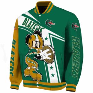 customized uab blazers mickey football green white jacket best selling