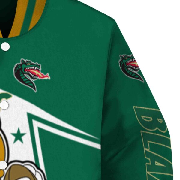customized uab blazers mickey football green white jacket premium grade