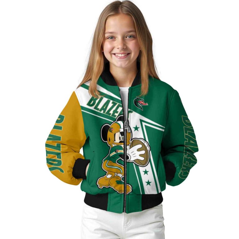 customized uab blazers mickey football green white jacket top rated