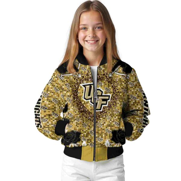 customized ucf knights heart explosion gold jacket top rated