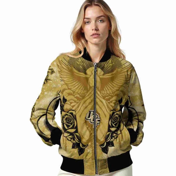 customized ucf knights praying hands gold jacket latest model