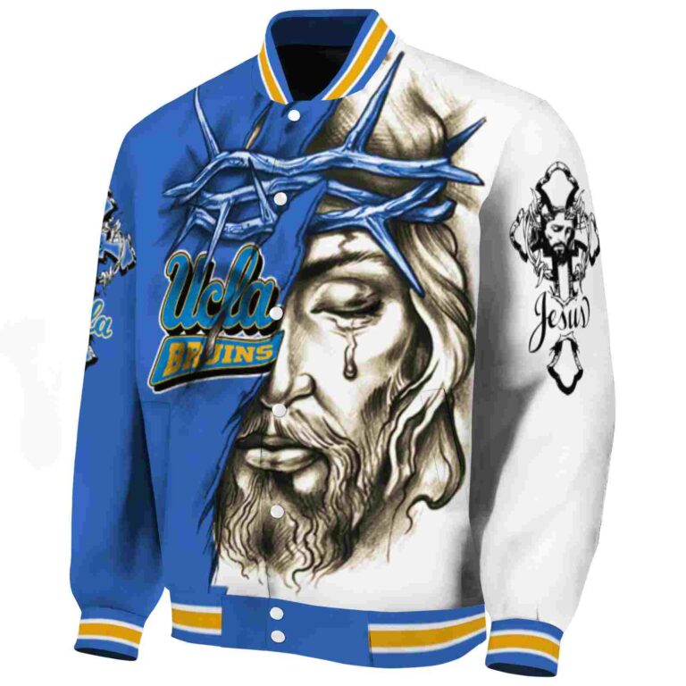 customized ucla bruins jesus tears blue white jacket best selling