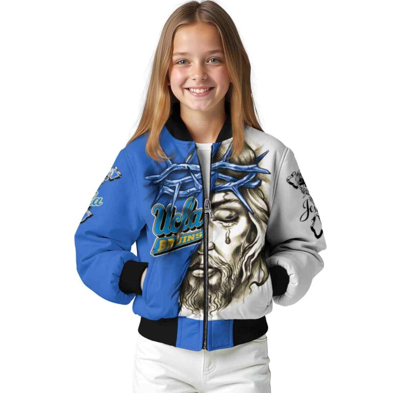 customized ucla bruins jesus tears blue white jacket top rated