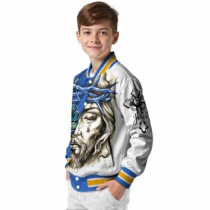 customized ucla bruins jesus tears blue white jacket trendy