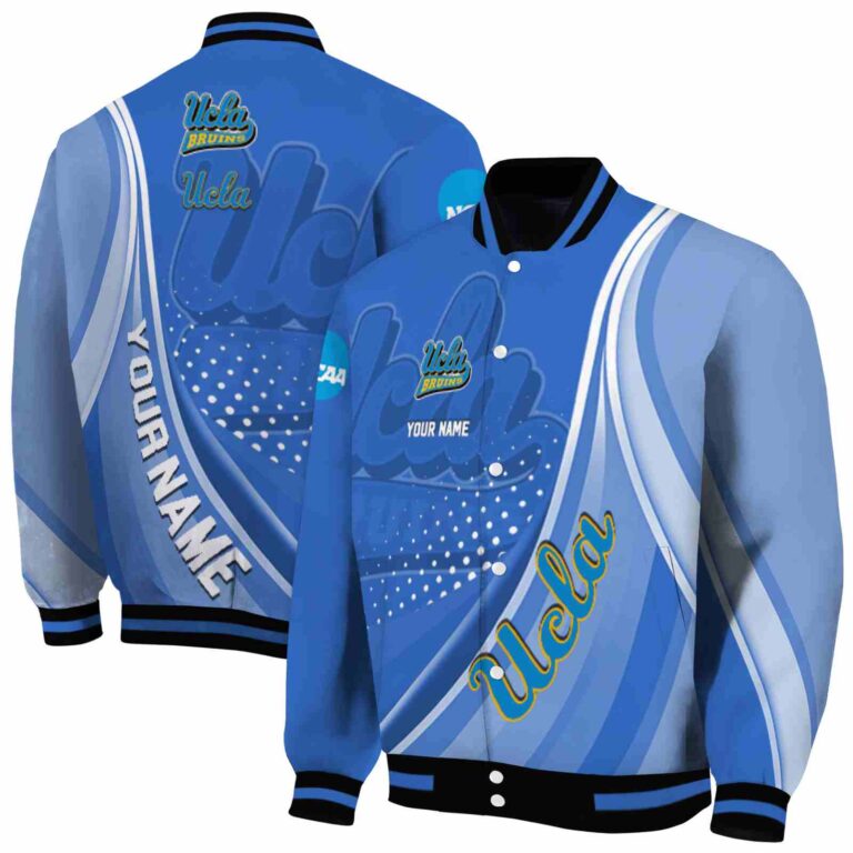 customized ucla bruins wave patterns blue jacket fashion forward