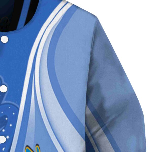 customized ucla bruins wave patterns blue jacket premium grade