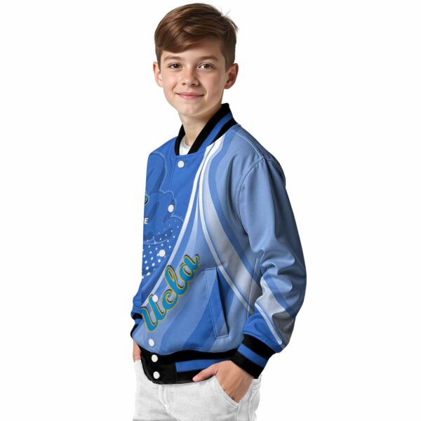 customized ucla bruins wave patterns blue jacket trendy