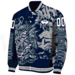 customized uconn huskies fishing art blue jacket best selling