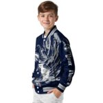 customized uconn huskies fishing passion blue white jacket best selling