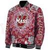 customized umass minutemen heart explosion red jacket best selling