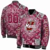 customized umass minutemen heart explosion red jacket fashion forward