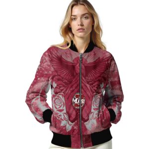 customized umass minutemen praying hands red jacket latest model