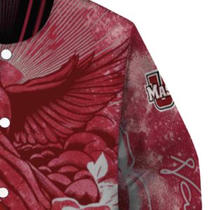 customized umass minutemen praying hands red jacket premium grade