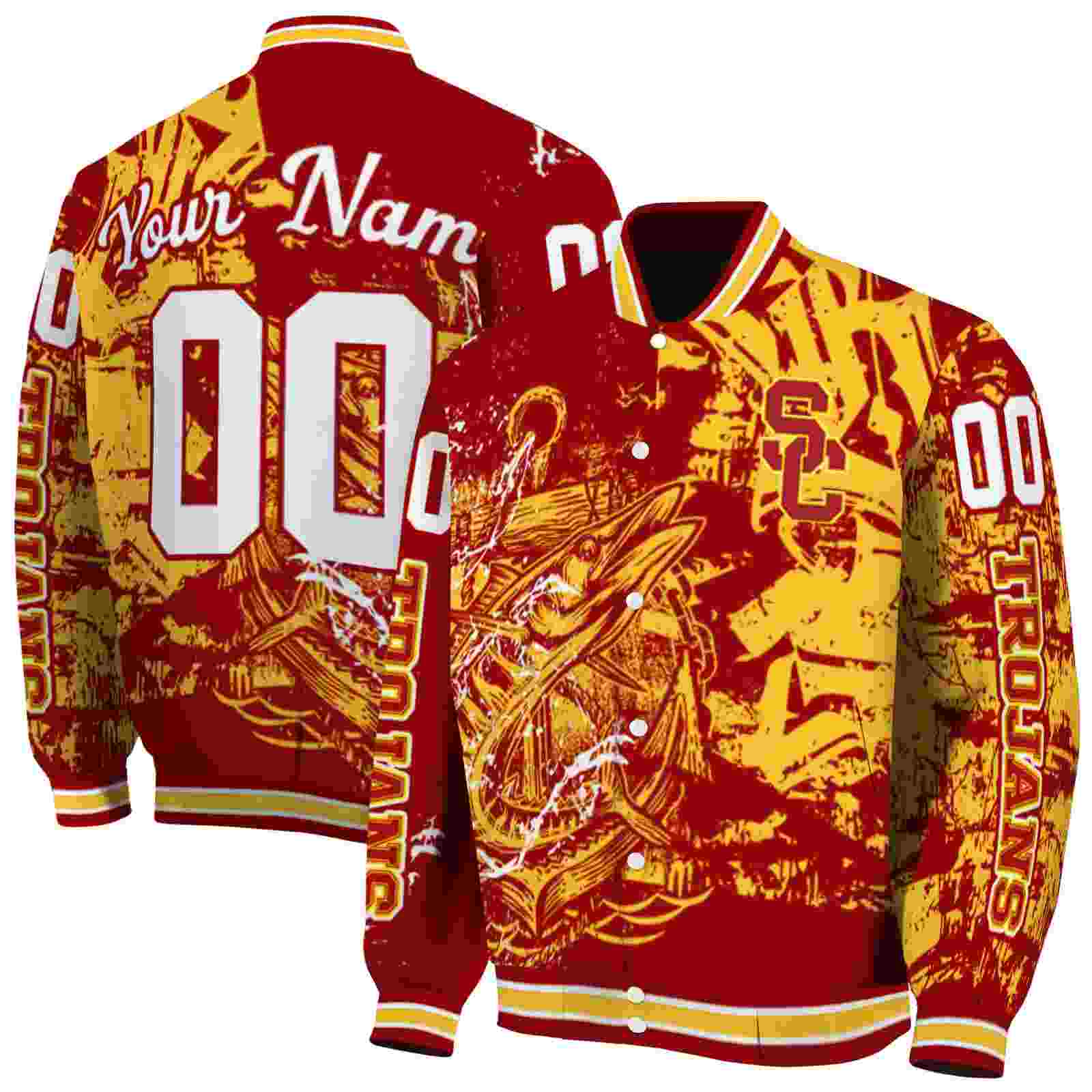 customized usc trojans fishing art red jacket fashion forward customized usc trojans fishing art red jacket fashion forward