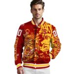 customized usc trojans fishing art red jacket best selling