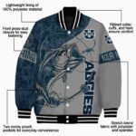 customized utah state aggies fishing rod grey jacket best selling
