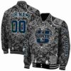 customized utah state aggies heart explosion navy jacket fashion forward