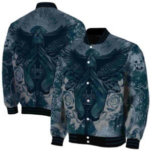 customized utah state aggies praying hands navy jacket fashion forward
