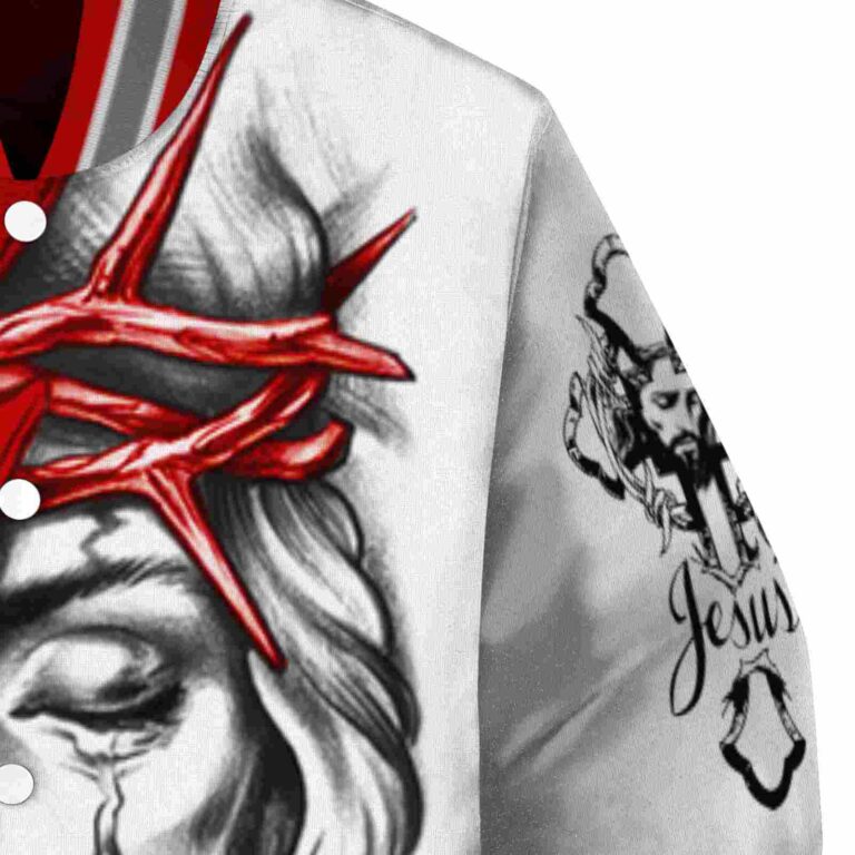 customized utah utes jesus tears red white jacket premium grade