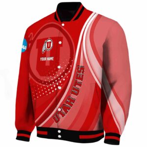 customized utah utes wave patterns red jacket best selling