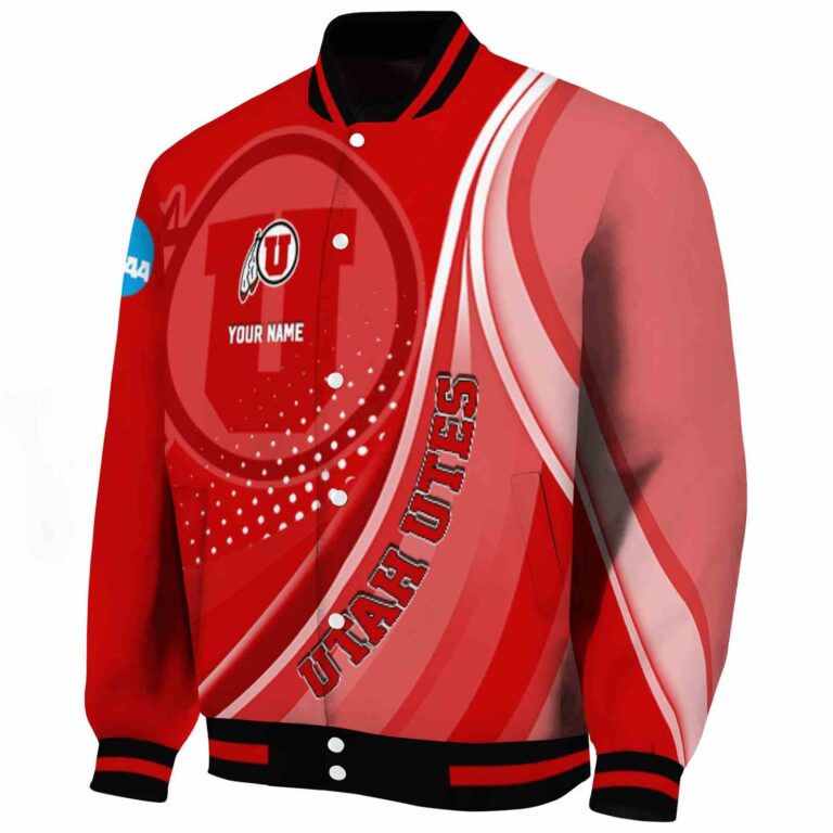 customized utah utes wave patterns red jacket best selling