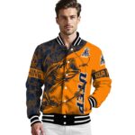 customized utep miners fishing rod orange jacket best selling