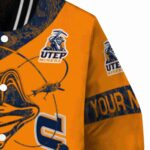 customized utep miners fishing rod orange jacket best selling