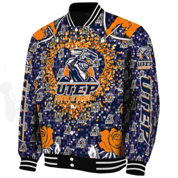 customized utep miners heart explosion blue jacket best selling