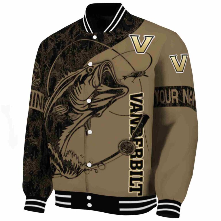 customized vanderbilt commodores fishing rod gold jacket best selling
