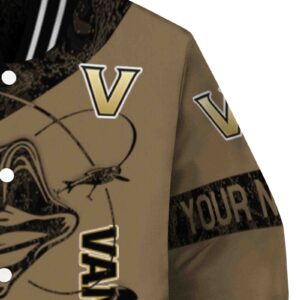 customized vanderbilt commodores fishing rod gold jacket premium grade