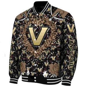 customized vanderbilt commodores heart explosion black jacket best selling